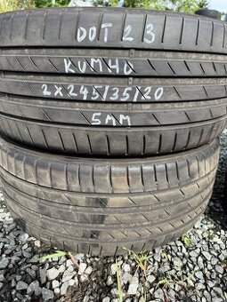 2 x letní pneu 245/35/20 CENA 2200,- za obě