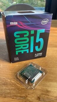 Intel Core i5-9400F – 6 jader, 2.90 GHz (Turbo až 4.10 GHz)