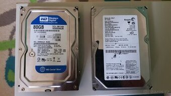 HDD WD Caviar Blue 80GB a Seagate Barracuda 7200.7 40GB