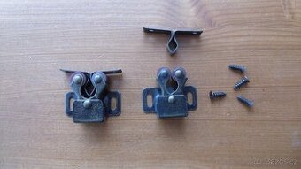 Mosazná dveřní západka, šíře 3 cm