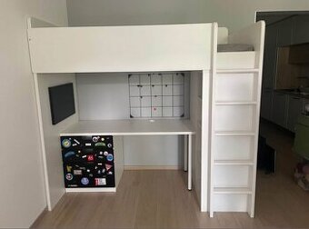 Patrová postel a pracovní stůl ikea stuva