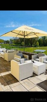 Ratanový set křesílek s podsedák a opěradly