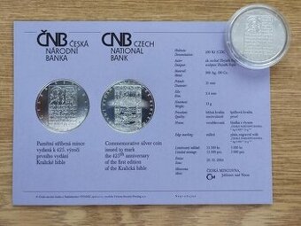 200 Kč - 2004, Bible Kralická, BK, ČNB
