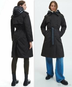 Dámský zimní dvouřadový kabát/trenčkot