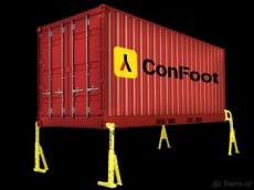 Přídavné nohy na lodní kontejner - překládání kontejneru12 - 1