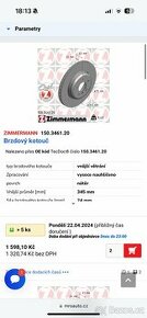 Prodam kotouc Zimmermann bmw e60 nove