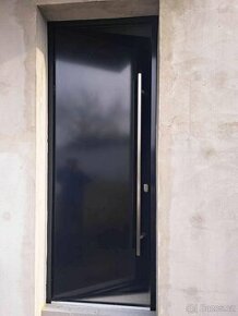 Vchodové hliníkové dveře Reál 9005