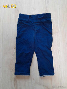 Kalhoty s podšívkou H&M vel. 80