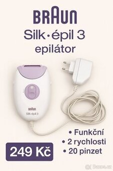 Epilátor Braun Silk-épil 3 – funkční, jemný a účinný - 1