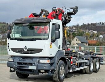 Renault KERAX 460 DXI-6x4–Hákový nosič kontejnerů+HR-EPSILON