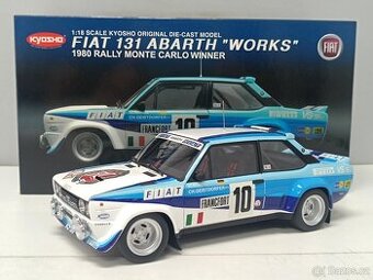 1:18 Kyosho Fiat 131 Abarth Rall Rally Monte Carlo 1980