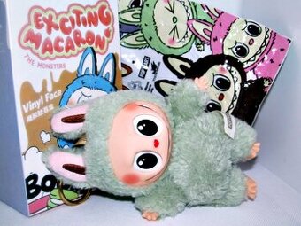 🐱 LAFUFU styl LABUBU - GREEN GRAPE monster macaron V1.