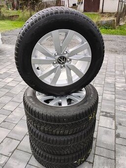 Alu kola 5x112, 6,5Jx16, ET41, zimní pneu 215/60/R16