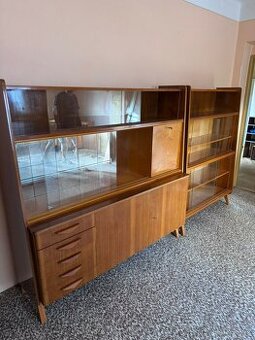 Retro knihovna, sekretář, komoda