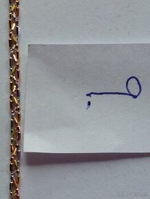 Zlatý řetízek na ruku z 18k zlata.