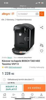 Bosch kávovar
