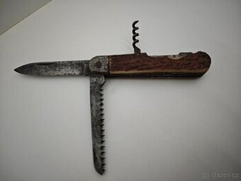 Starý retro kapesní, lovecké nůž Mikov Fixír