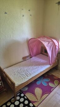 Dětská postýlka 160x80 včetně baldachýnu