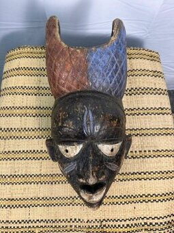 Africká rituální maska kmen Baule (603035)