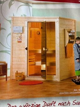 Finská sauna Weka SaunaWelt masiv 45 mm s kamny 7,5 kw
