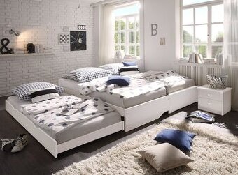 Postel rozkládací multifunkce bílá NOVÁ