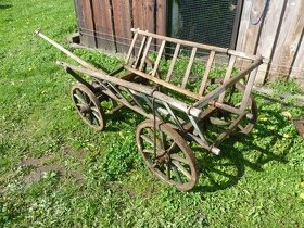 Dřevěný vozík-žebřiňák.decimálka - 1
