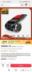 Dash Cam - palubní HD kamera, USB