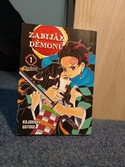 Manga "Demon Slayer" 1 díl, (v perfektním stavu) - v Češti