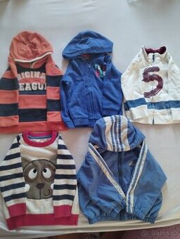 Mikiny, svetr a bunda vel. 86/92