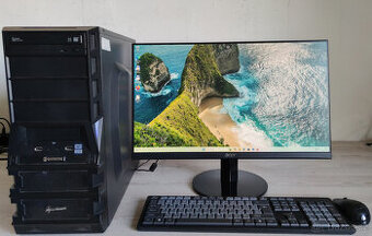 PC sestava-4x3Hz-8GB RAM-128GB+1000GB HDD-24LCD-W11