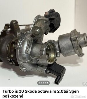 Poškozené turbo IHI IS20
