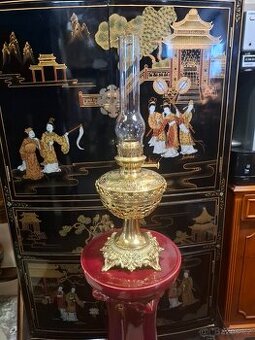 Starožitná mosazná petrolejka Francie 1910