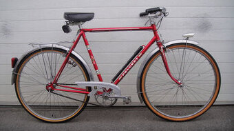 Peugeot, 1977, pánské kolo, červená barva