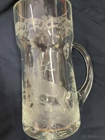 Pivní džbàn s mysliveckým motivem