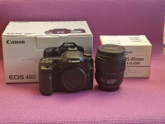 Canon EOS 40D + Canon EF-S 15–85mm f/3.5–5.6 IS USM – komple