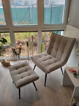 Křeslo s podnožkou - 1