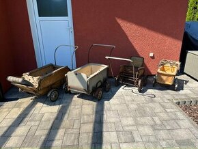 PRODÁM 4x STAROŽITNÝ KOČÁREK K RENOVACI