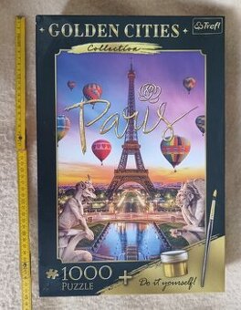 nerozbalené puzzle Paříž, 1000 ks ze série Golden Cities