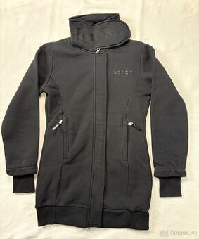 Černá prodloužená mikina Bench | vysoký límec | vel. S