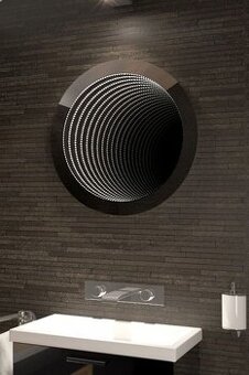 Kouřové zrcadlo s LED osvětlením Diamond X