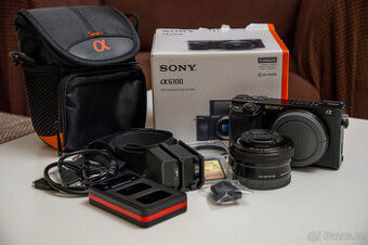 Sony a6100 + 16-50mm OSS + príslušenstvo