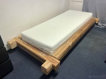 Dřevěná postel 80×200 + rošt | možnost matrace