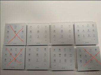 Loxone Touch Pure Flex Bílé tlačítka