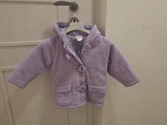 Kabatek fialovy flece teply