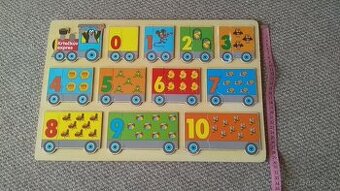 Dřevěné puzzle Krteček