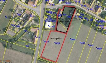 Stavební pozemek se stodolou v obci Stupešice, 1.430 m2