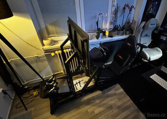 NEXT LEVEL RACING F-GT Cockpit + Monitor Stand