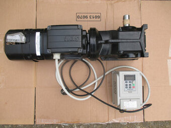 Elektromotor s převodovkou a frekvenčním měničem. 750W 0-80