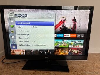 TV LG 37LV4500 37" + Set-top box a Fire TV Stick