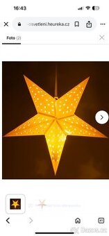 Lampa hvězda stínidlo k zavěšení